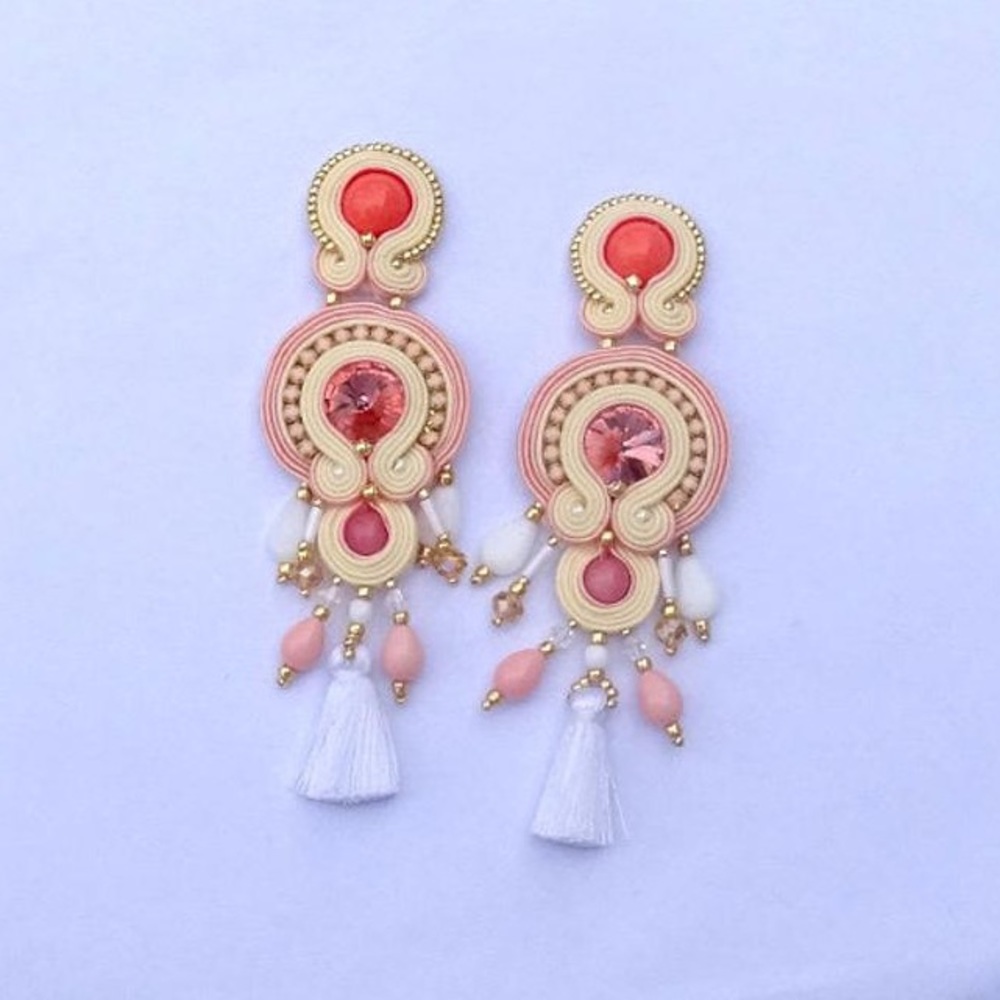 Hand made chandelier earrings